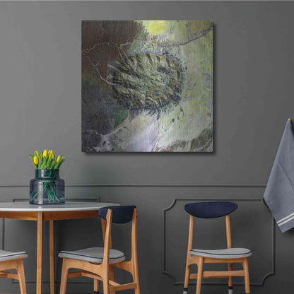 Luxe Metal Art 'Earth as Art: Brandberg Massif' Metal Wall Art,36x36