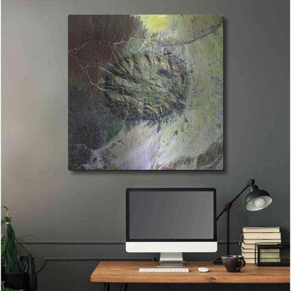 Luxe Metal Art 'Earth as Art: Brandberg Massif' Metal Wall Art,36x36