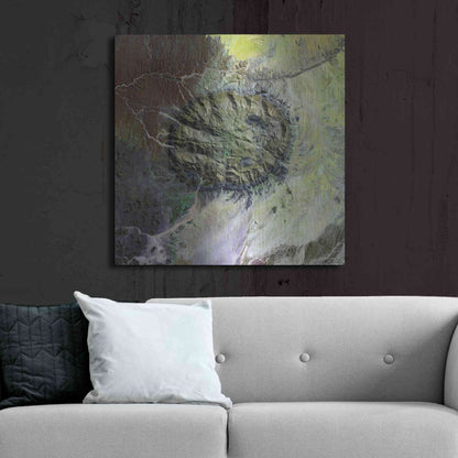 Luxe Metal Art 'Earth as Art: Brandberg Massif' Metal Wall Art,36x36