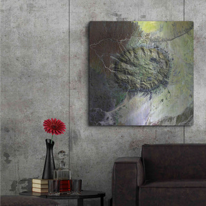 Luxe Metal Art 'Earth as Art: Brandberg Massif' Metal Wall Art,36x36