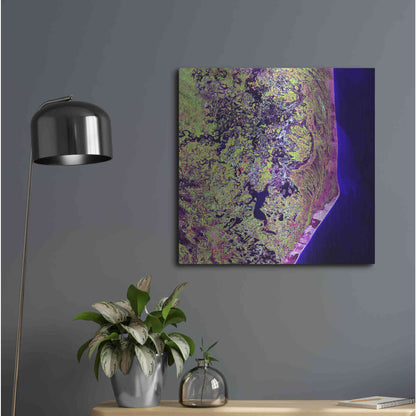 Luxe Metal Art 'Earth as Art: Cabo San Antonio' Metal Wall Art,24x24