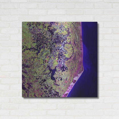 Luxe Metal Art 'Earth as Art: Cabo San Antonio' Metal Wall Art,36x36