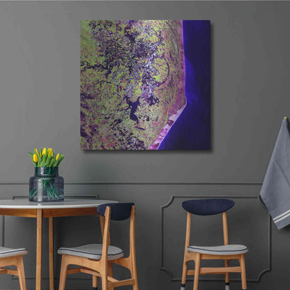 Luxe Metal Art 'Earth as Art: Cabo San Antonio' Metal Wall Art,36x36