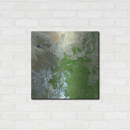 Luxe Metal Art 'Earth as Art: Eastern Asia' Metal Wall Art,24x24