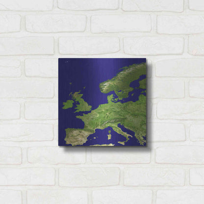 Luxe Metal Art 'Earth as Art: Europe' Metal Wall Art,12x12