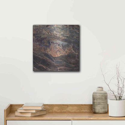 Luxe Metal Art 'Earth as Art: Gosses Bluff' Metal Wall Art,12x12