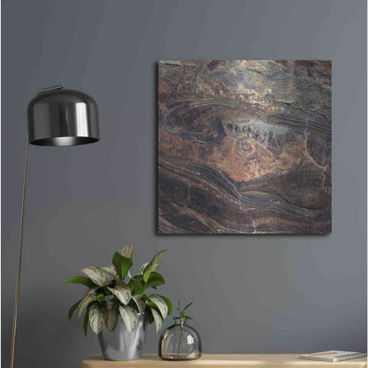 Luxe Metal Art 'Earth as Art: Gosses Bluff' Metal Wall Art,24x24