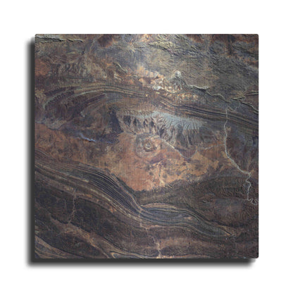 Luxe Metal Art 'Earth as Art: Gosses Bluff' Metal Wall Art