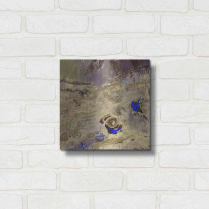 Luxe Metal Art 'Earth as Art: Great Salt Desert' Metal Wall Art,12x12