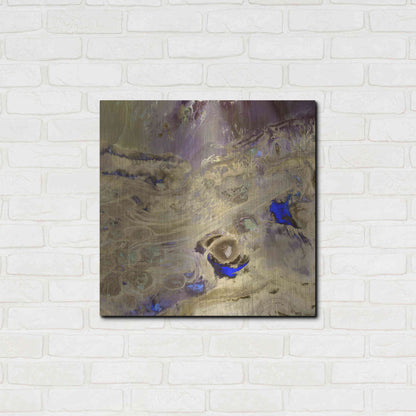 Luxe Metal Art 'Earth as Art: Great Salt Desert' Metal Wall Art,24x24