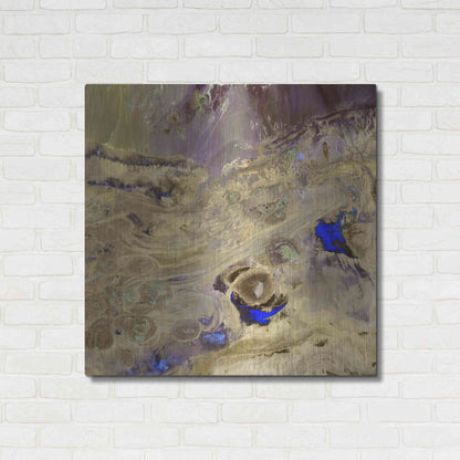 Luxe Metal Art 'Earth as Art: Great Salt Desert' Metal Wall Art,36x36