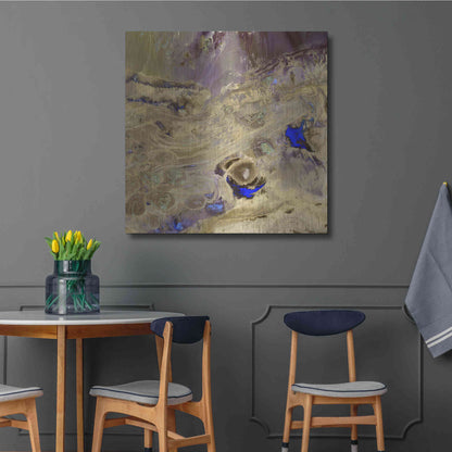 Luxe Metal Art 'Earth as Art: Great Salt Desert' Metal Wall Art,36x36