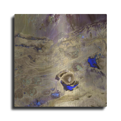 Luxe Metal Art 'Earth as Art: Great Salt Desert' Metal Wall Art