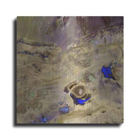 Luxe Metal Art 'Earth as Art: Great Salt Desert' Metal Wall Art