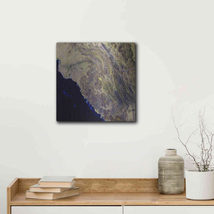 Luxe Metal Art 'Earth as Art: Harrat Al Birk' Metal Wall Art,12x12