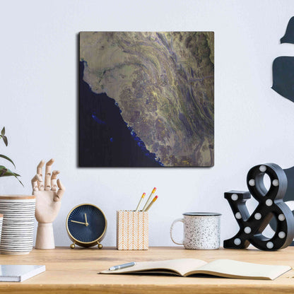 Luxe Metal Art 'Earth as Art: Harrat Al Birk' Metal Wall Art,12x12