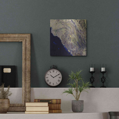 Luxe Metal Art 'Earth as Art: Harrat Al Birk' Metal Wall Art,12x12