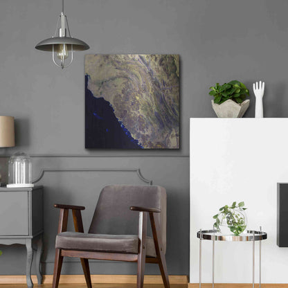 Luxe Metal Art 'Earth as Art: Harrat Al Birk' Metal Wall Art,24x24