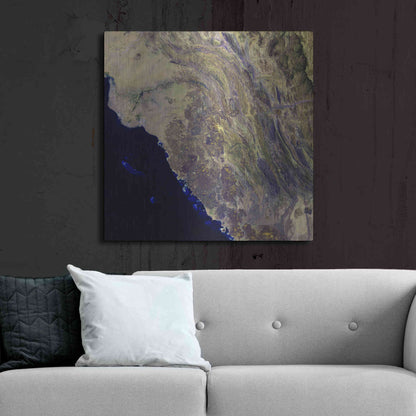 Luxe Metal Art 'Earth as Art: Harrat Al Birk' Metal Wall Art,36x36