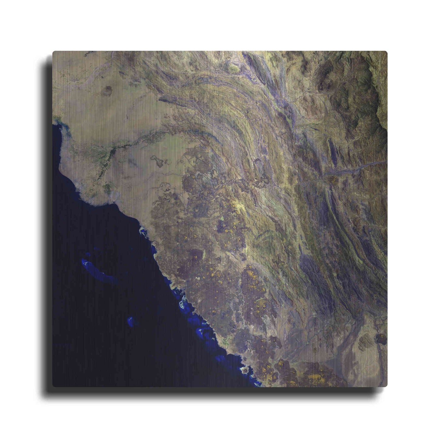 Luxe Metal Art 'Earth as Art: Harrat Al Birk' Metal Wall Art
