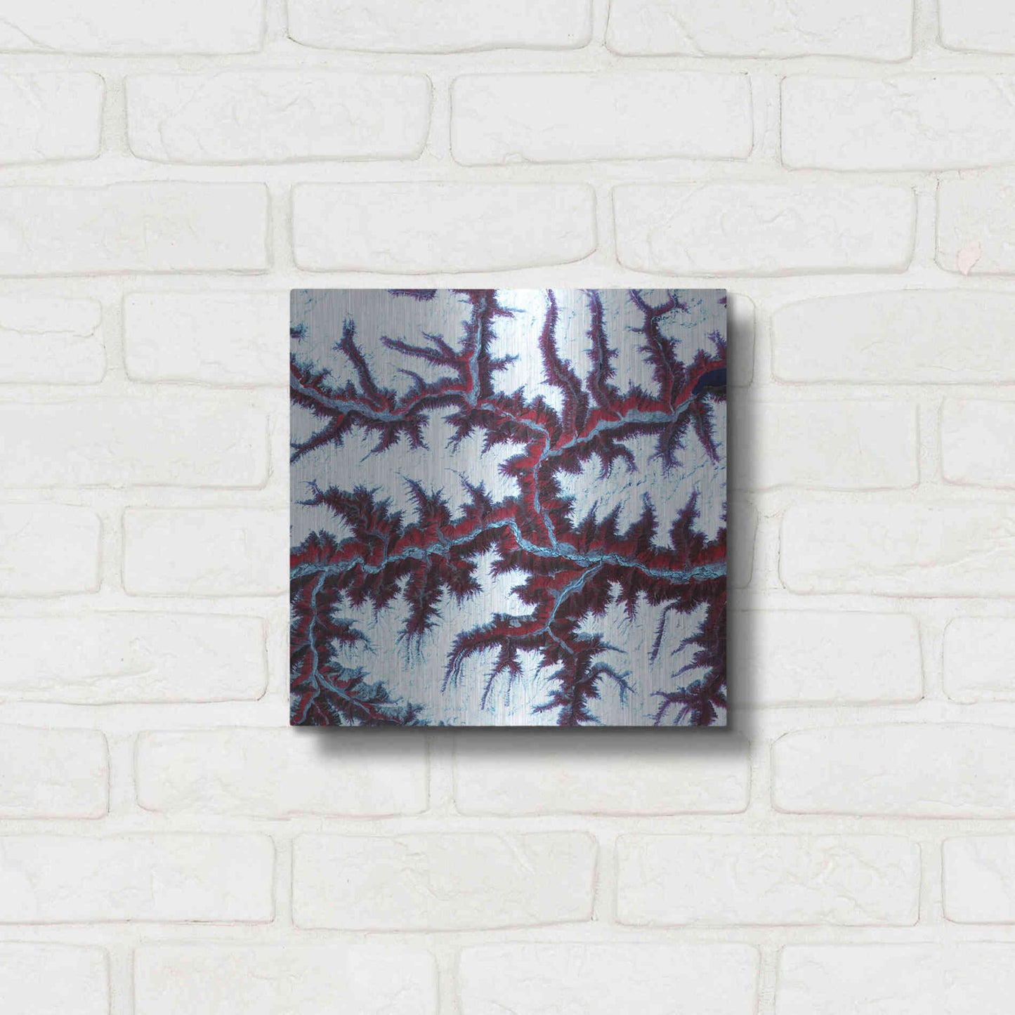 Luxe Metal Art 'Earth as Art: Himalayas' Metal Wall Art,12x12