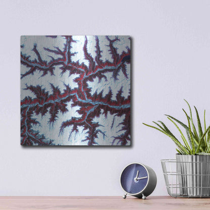 Luxe Metal Art 'Earth as Art: Himalayas' Metal Wall Art,12x12