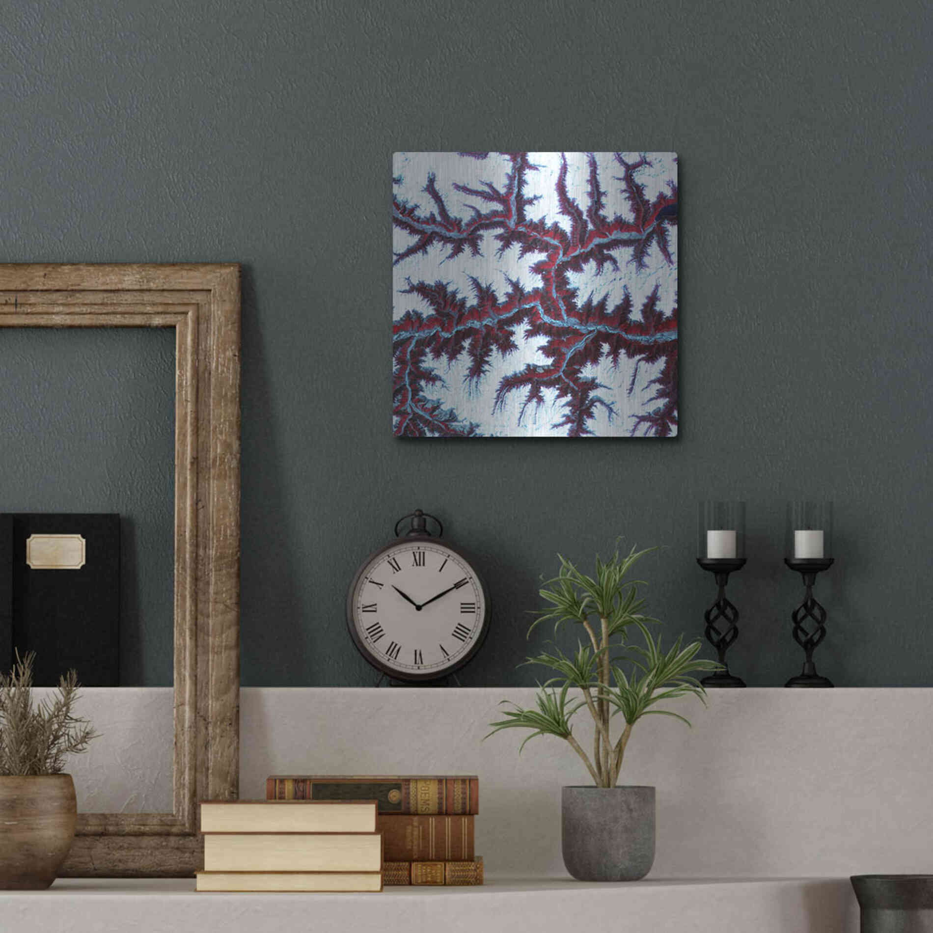 Luxe Metal Art 'Earth as Art: Himalayas' Metal Wall Art,12x12