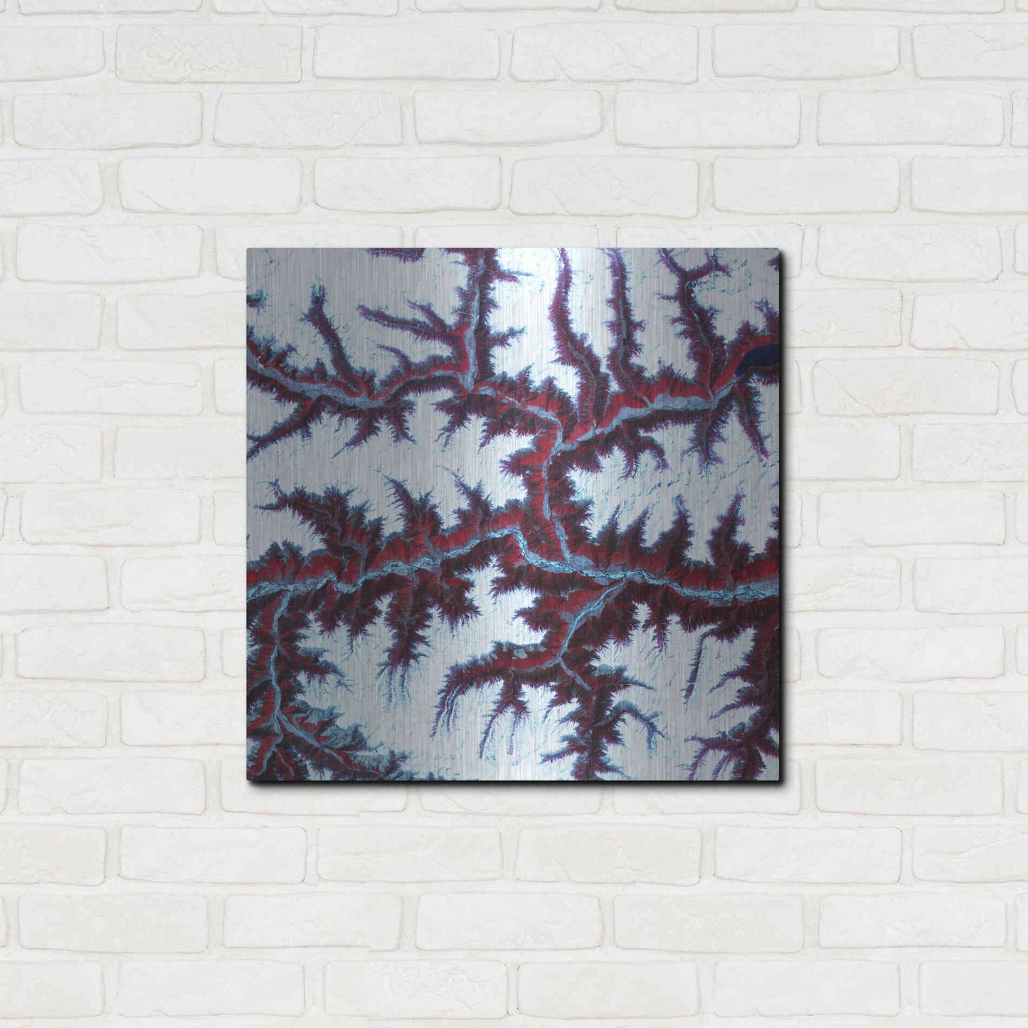 Luxe Metal Art 'Earth as Art: Himalayas' Metal Wall Art,24x24