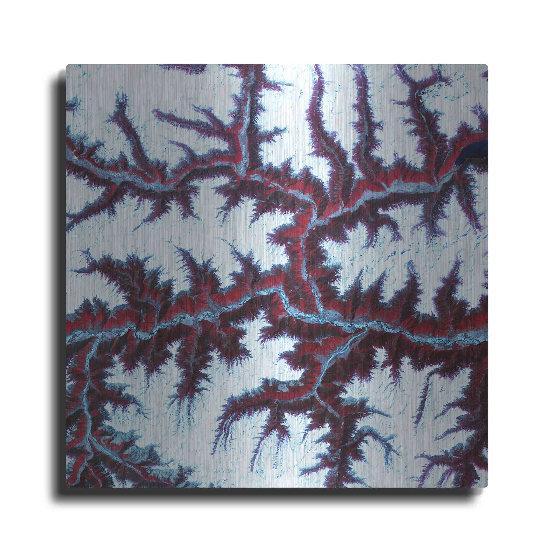 Luxe Metal Art 'Earth as Art: Himalayas' Metal Wall Art