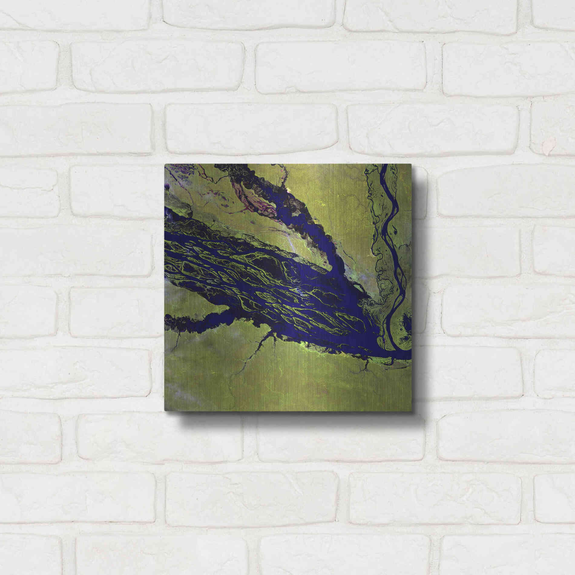 Luxe Metal Art 'Earth as Art: Jau Park' Metal Wall Art,12x12