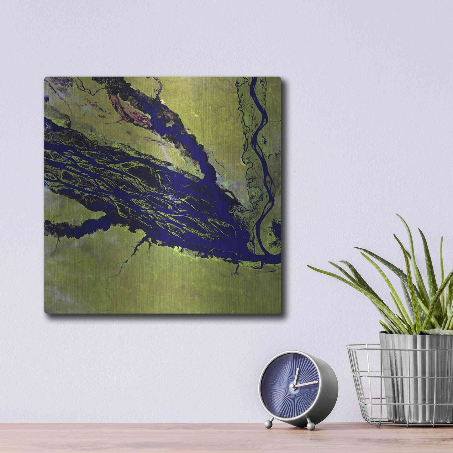 Luxe Metal Art 'Earth as Art: Jau Park' Metal Wall Art,12x12