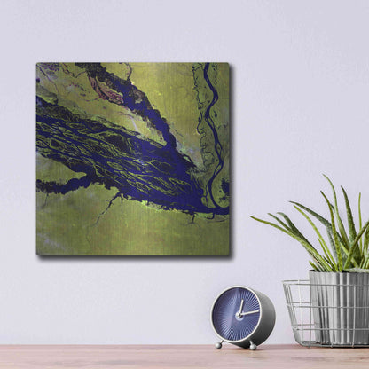 Luxe Metal Art 'Earth as Art: Jau Park' Metal Wall Art,12x12