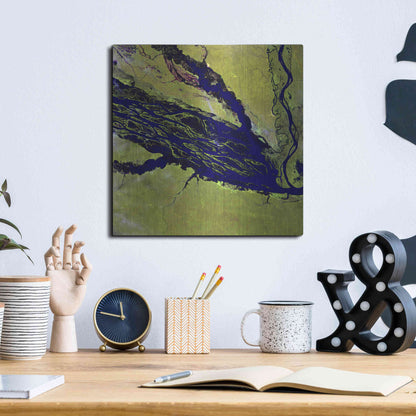 Luxe Metal Art 'Earth as Art: Jau Park' Metal Wall Art,12x12