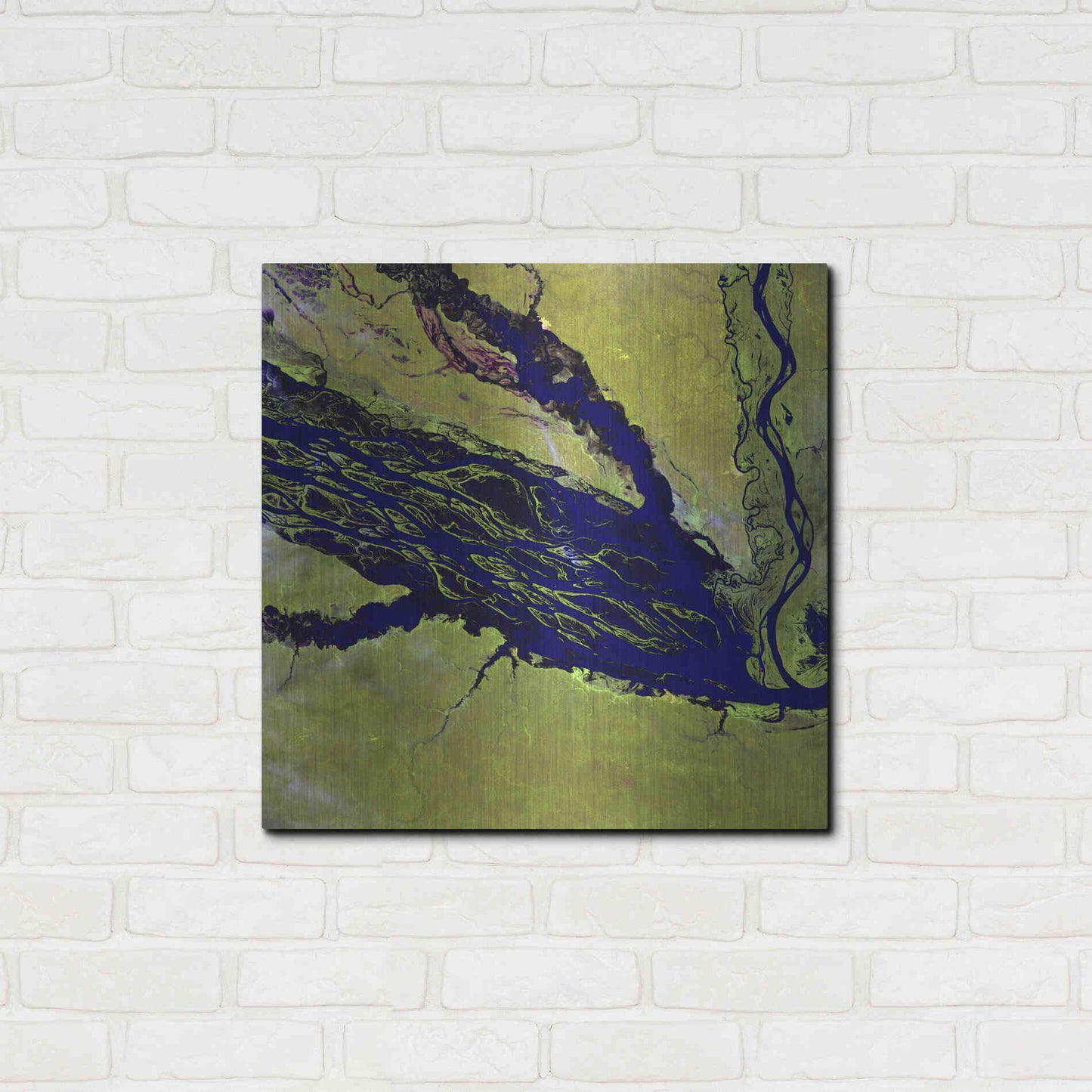 Luxe Metal Art 'Earth as Art: Jau Park' Metal Wall Art,24x24