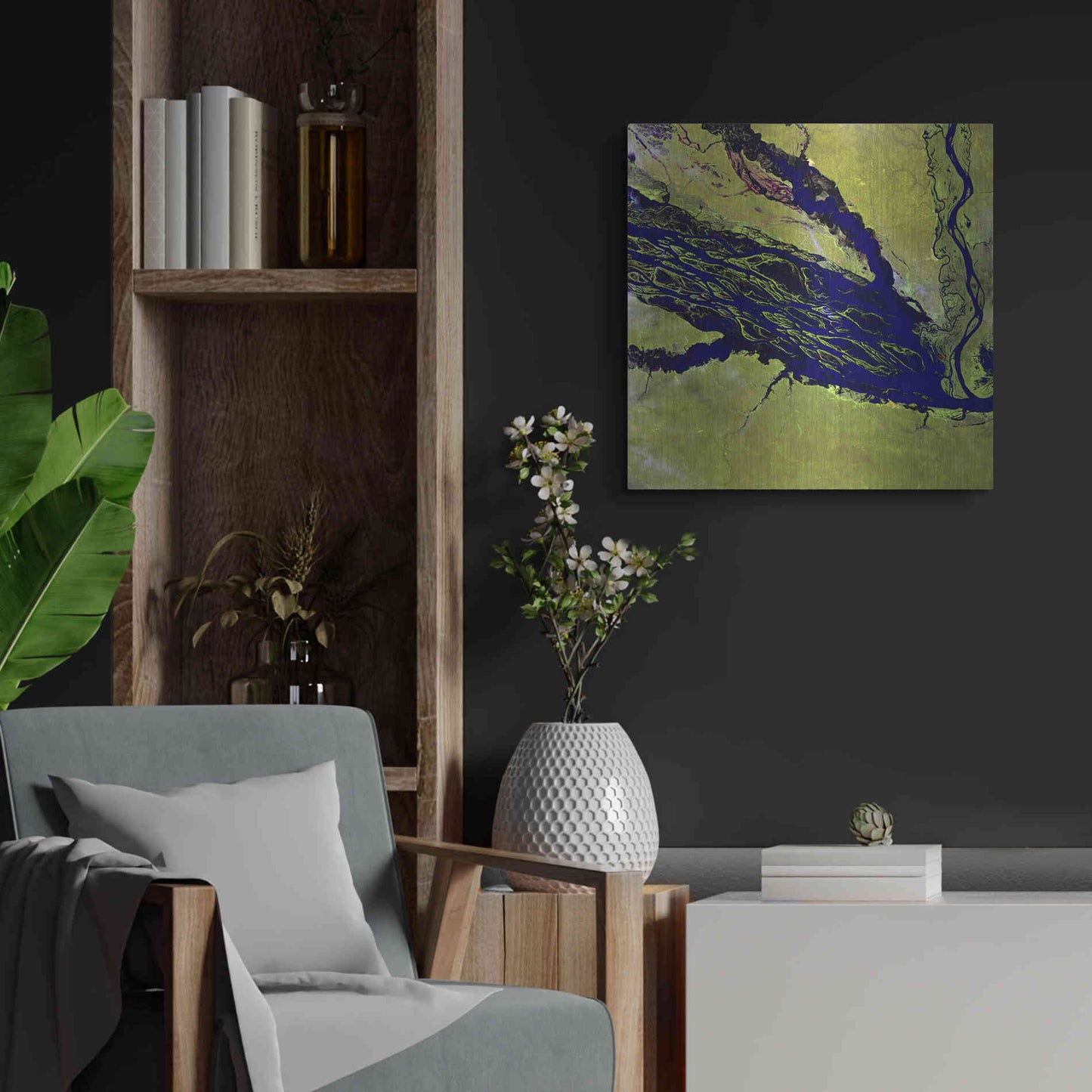 Luxe Metal Art 'Earth as Art: Jau Park' Metal Wall Art,24x24