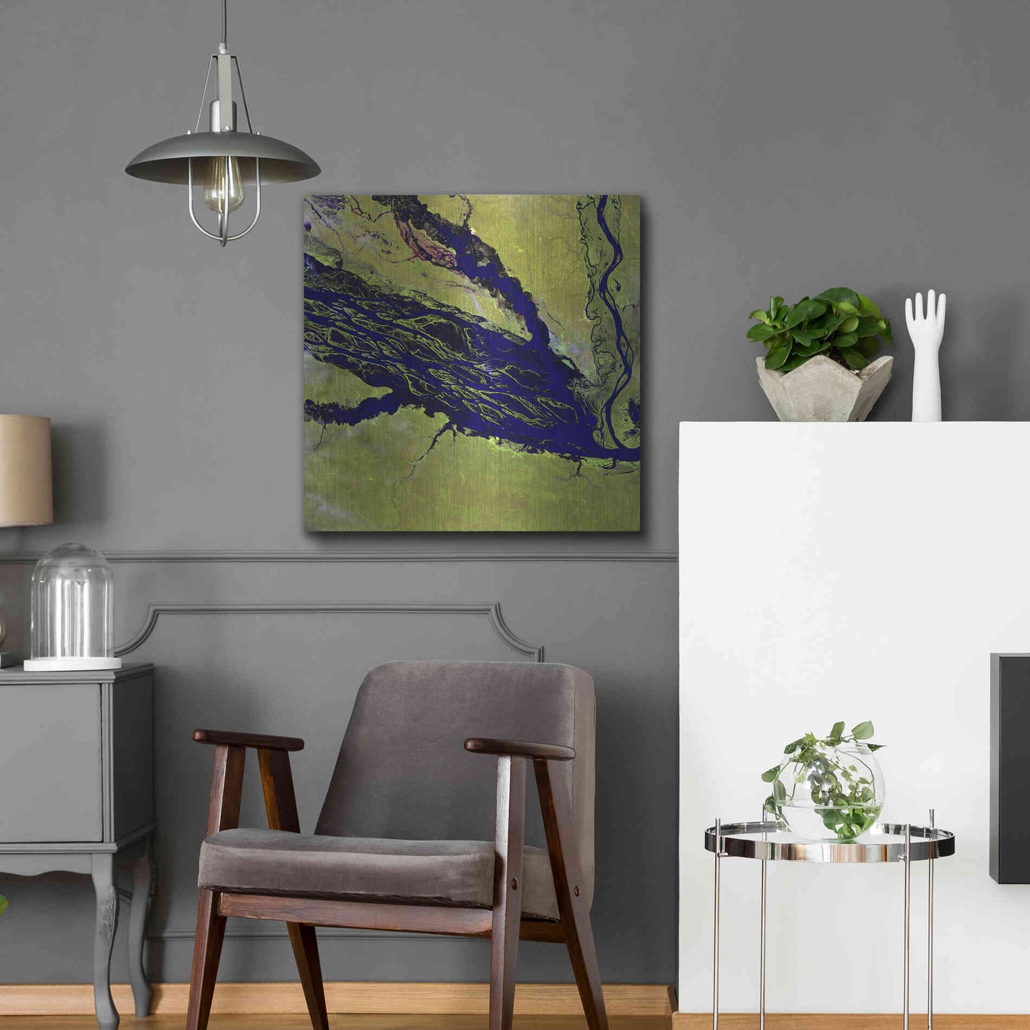 Luxe Metal Art 'Earth as Art: Jau Park' Metal Wall Art,24x24