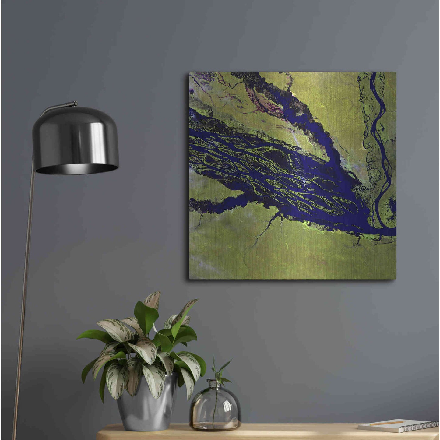 Luxe Metal Art 'Earth as Art: Jau Park' Metal Wall Art,24x24