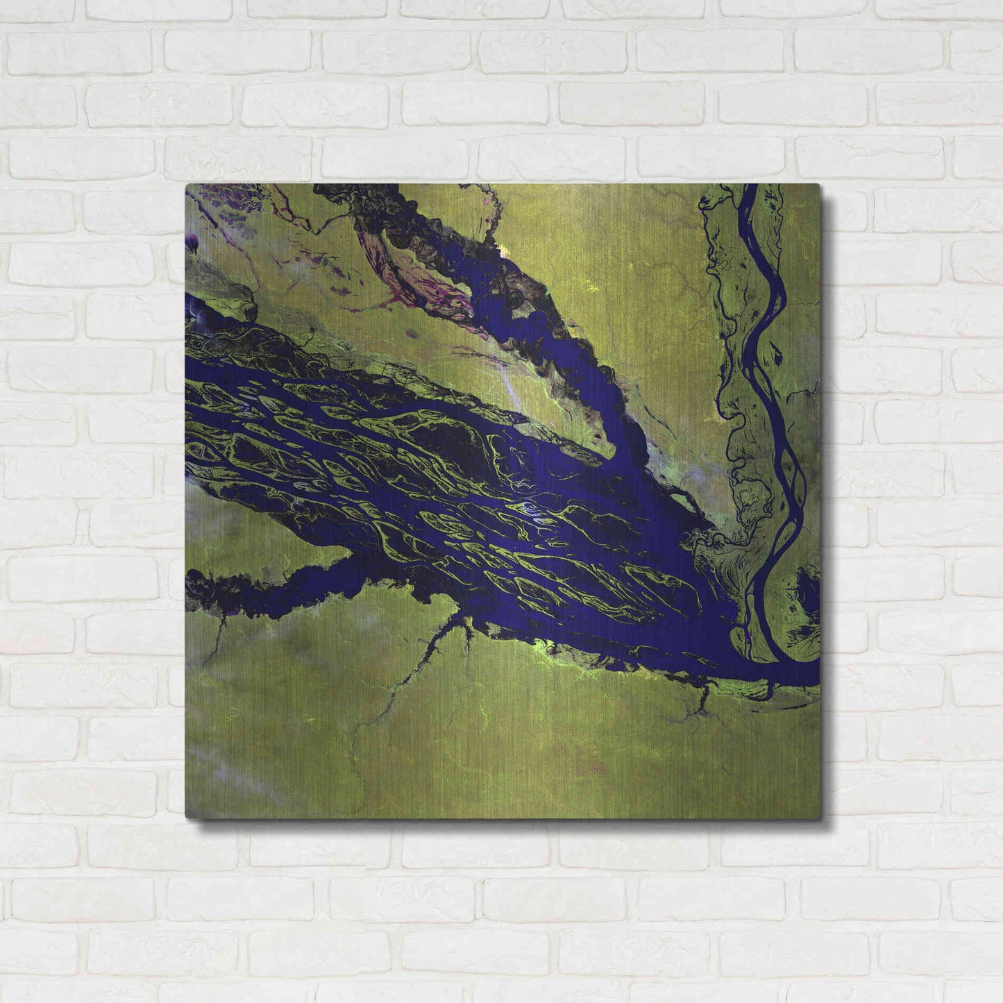 Luxe Metal Art 'Earth as Art: Jau Park' Metal Wall Art,36x36
