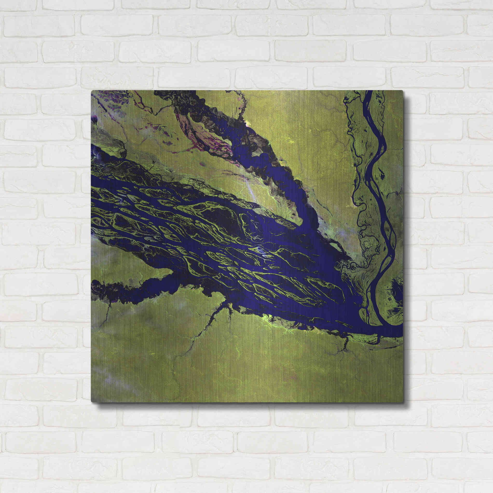 Luxe Metal Art 'Earth as Art: Jau Park' Metal Wall Art,36x36