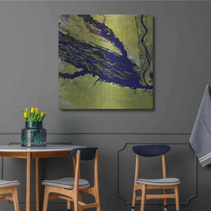 Luxe Metal Art 'Earth as Art: Jau Park' Metal Wall Art,36x36