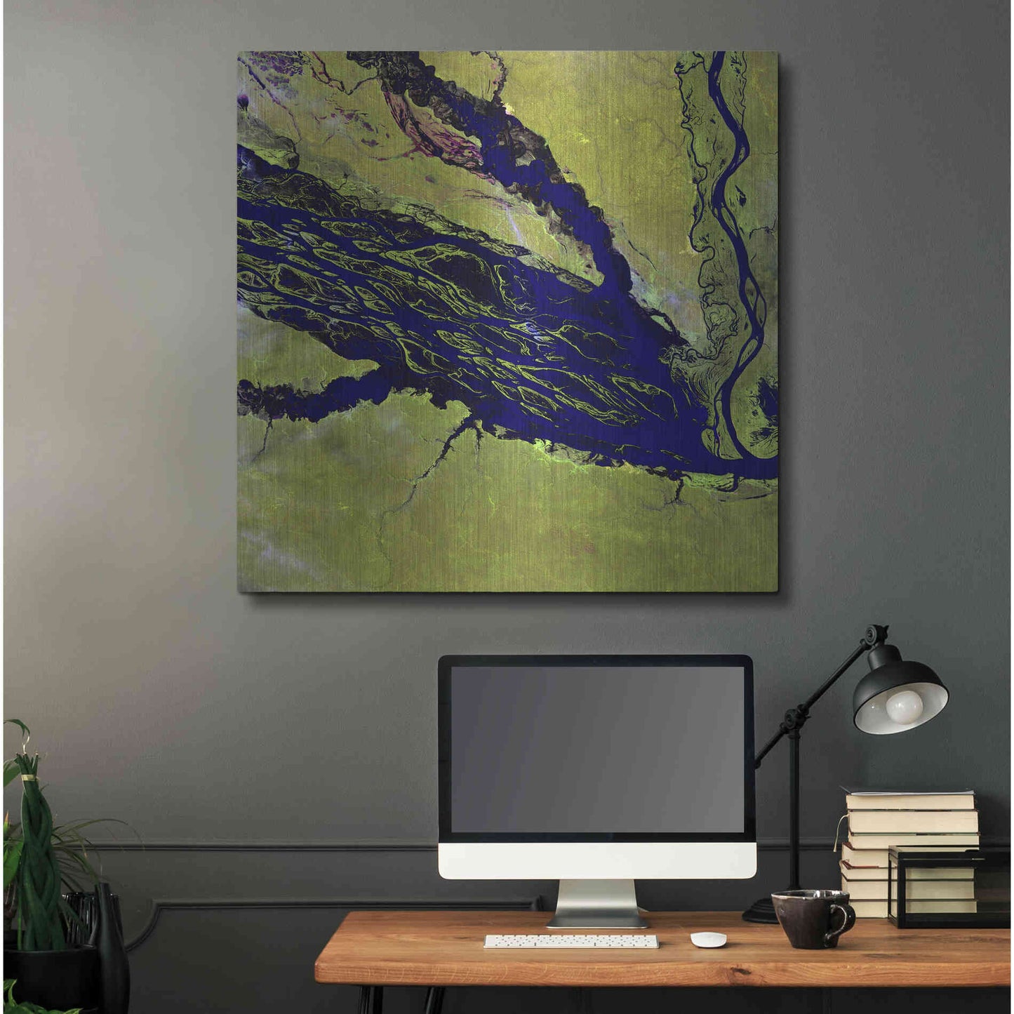 Luxe Metal Art 'Earth as Art: Jau Park' Metal Wall Art,36x36