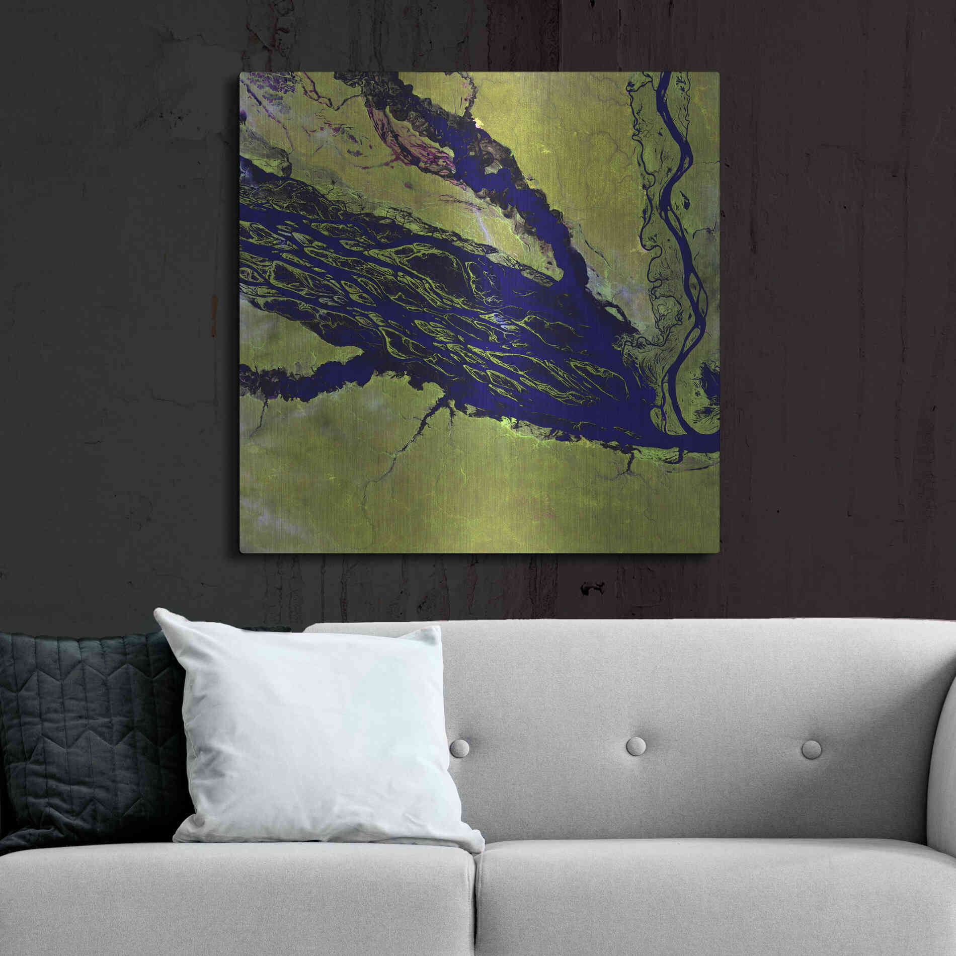 Luxe Metal Art 'Earth as Art: Jau Park' Metal Wall Art,36x36