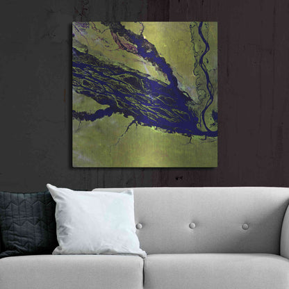 Luxe Metal Art 'Earth as Art: Jau Park' Metal Wall Art,36x36