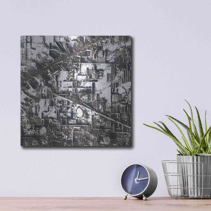 Luxe Metal Art 'Earth as Art: Northern Kazakhstan' Metal Wall Art,12x12
