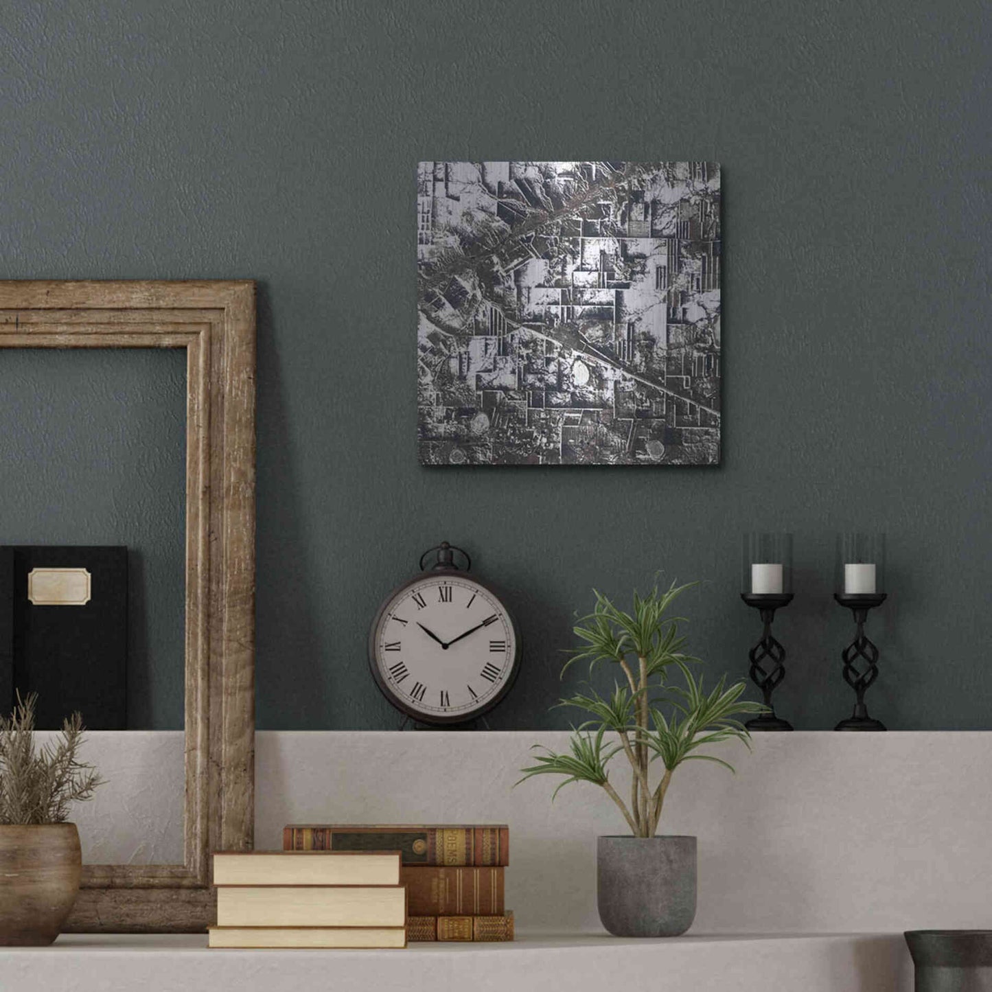 Luxe Metal Art 'Earth as Art: Northern Kazakhstan' Metal Wall Art,12x12