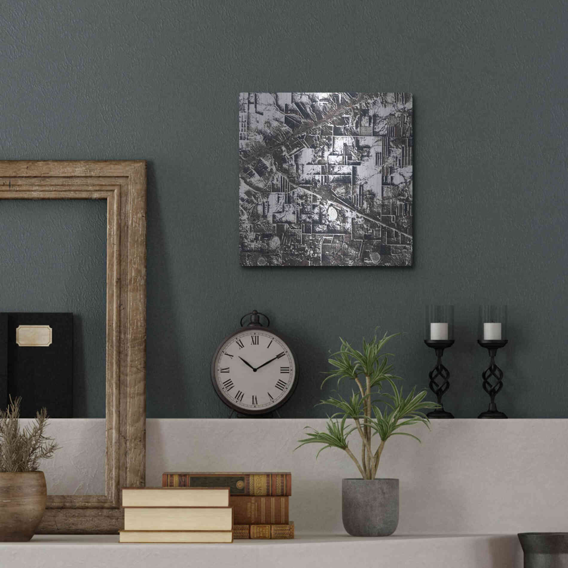 Luxe Metal Art 'Earth as Art: Northern Kazakhstan' Metal Wall Art,12x12