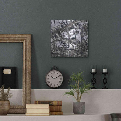 Luxe Metal Art 'Earth as Art: Northern Kazakhstan' Metal Wall Art,12x12