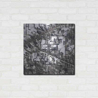 Luxe Metal Art 'Earth as Art: Northern Kazakhstan' Metal Wall Art,24x24