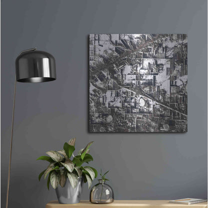 Luxe Metal Art 'Earth as Art: Northern Kazakhstan' Metal Wall Art,24x24