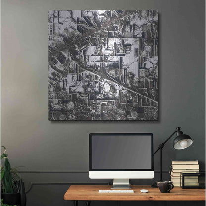 Luxe Metal Art 'Earth as Art: Northern Kazakhstan' Metal Wall Art,36x36